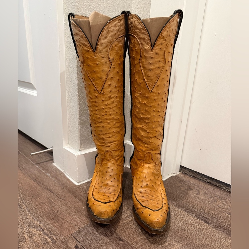 LUCCHESE Marilyn Butterscotch Boots size 7 - Picture 9 of 10